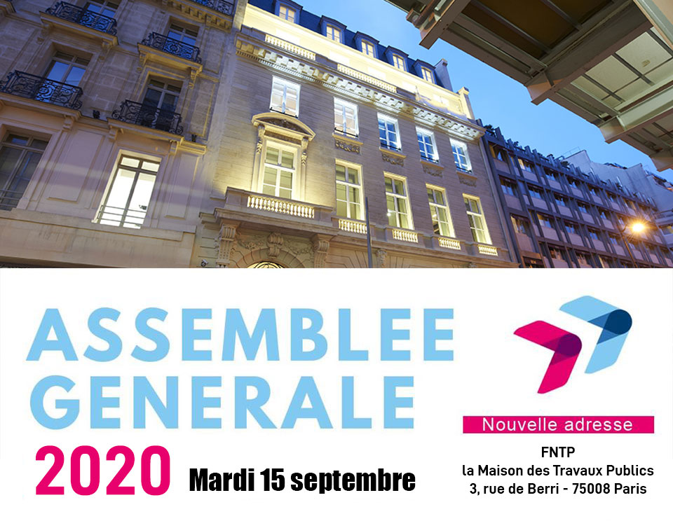 L'assemblée Générale 2020 des EdV se tiendra le 15 septembre 2020